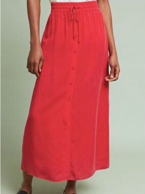 Cloth & Stone Anthropologie Buttonfront Skirt NWT XS